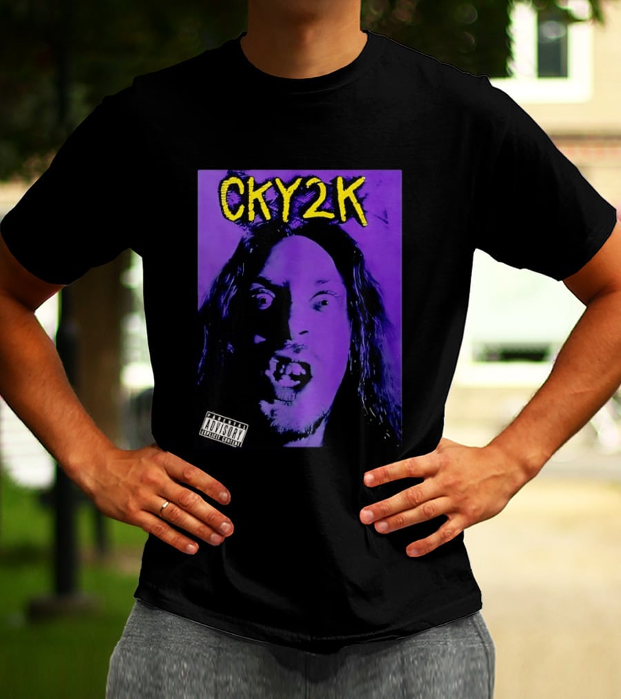 CKY2K Explicit Content Purple Portrait Bam Margera T-Shirt