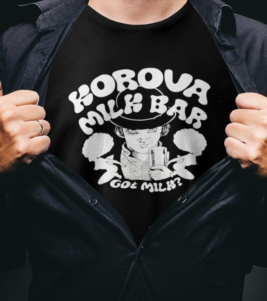 Korova Milk Bar Got Milk Classic Pop Culture Homage T-Shirt
