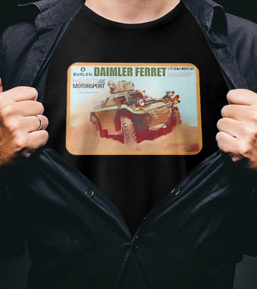 Burlen Daimler Ferret Mission Motorsport 1/7 Scale Model Kit T-Shirt