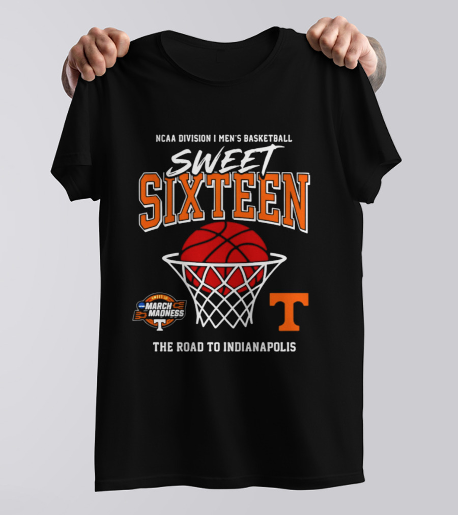NCAA Division I Men's Basketball Sweet Sixteen March Madness The Road To Indianapolis T-Shirt