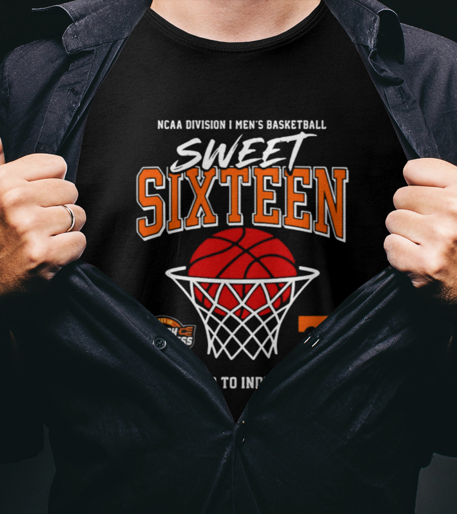 NCAA Division I Men's Basketball Sweet Sixteen March Madness The Road To Indianapolis T-Shirt