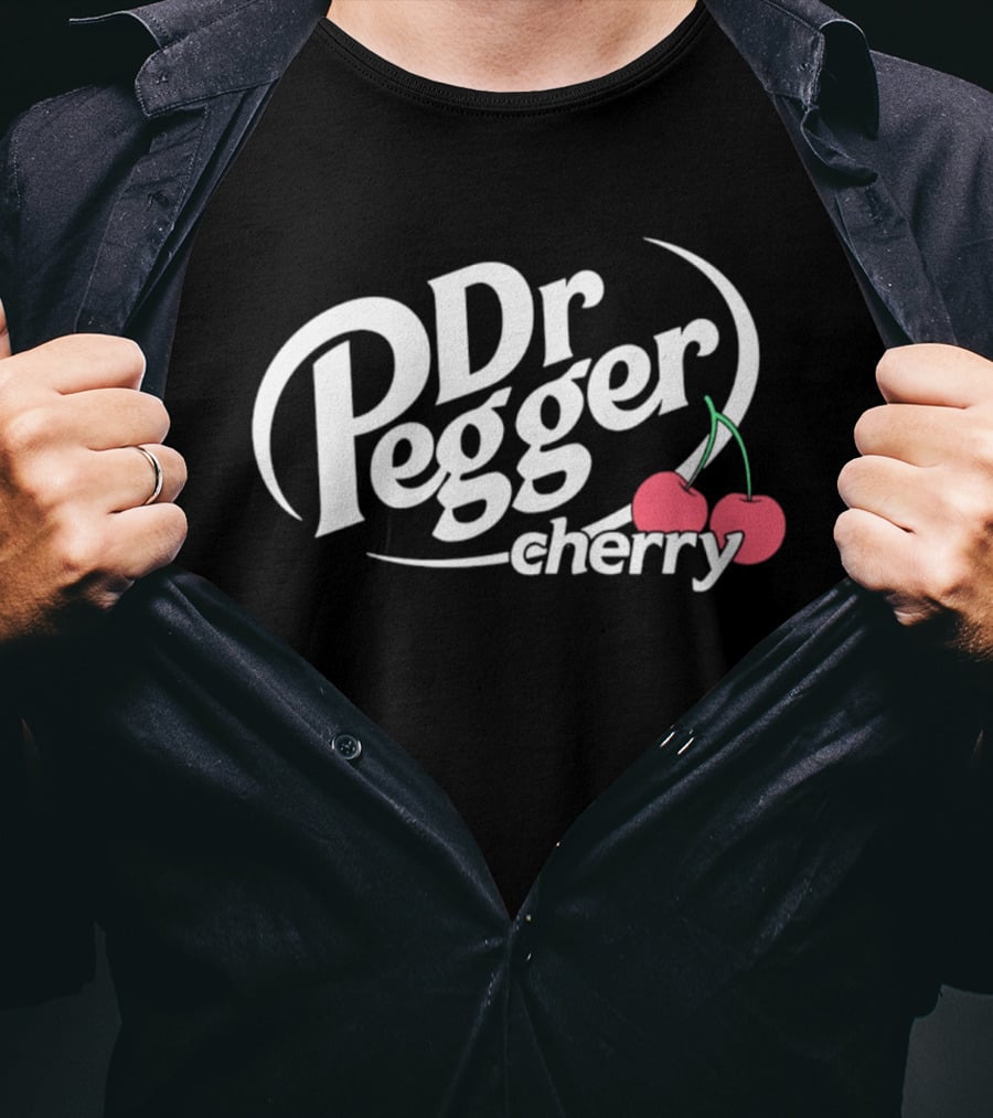 Dr Pegger Cherry Soda Parody With Cherries T-Shirt