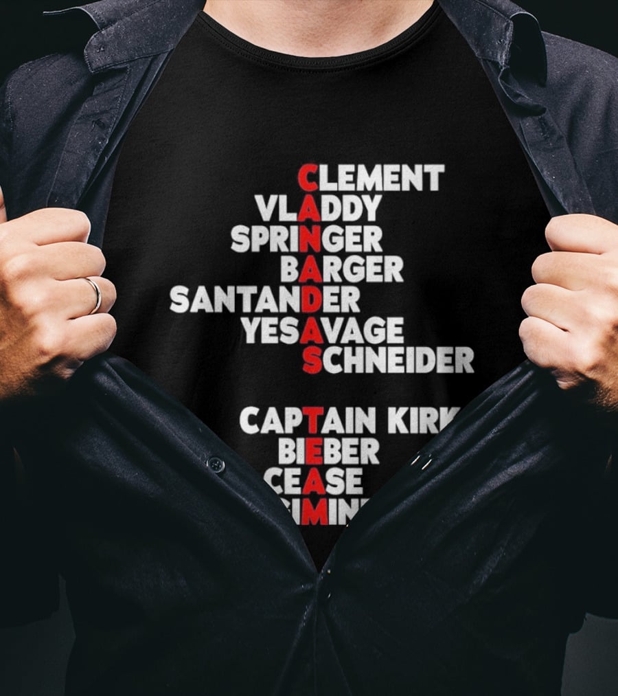 Canada's Team Names 2026 Baseball Players List Toronto T-Shirt