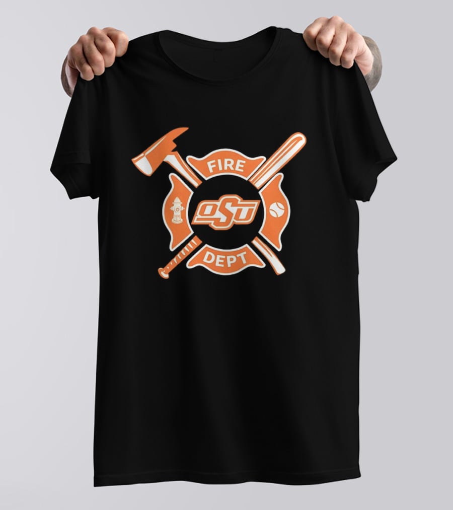 Oklahoma State Cowboys Fire Dept Baseball Night 2026 T-Shirt