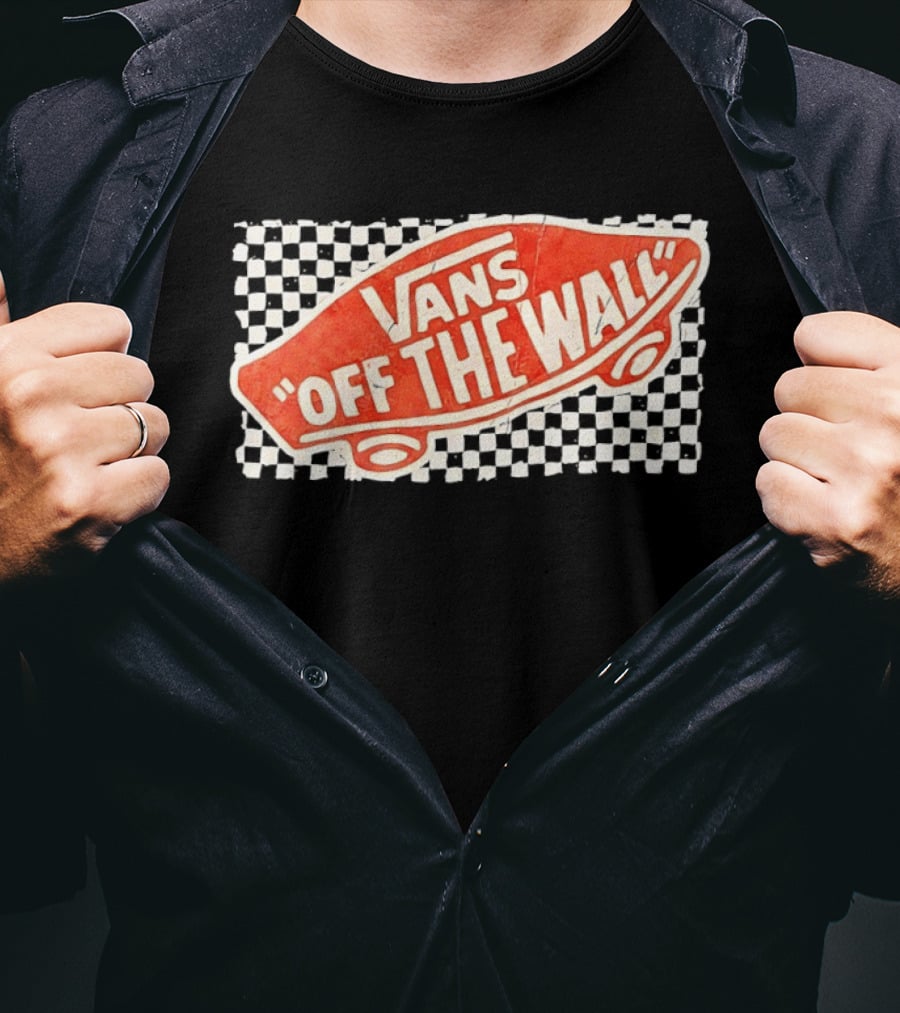 Vans Off The Wall Red Skateboard T-Shirt