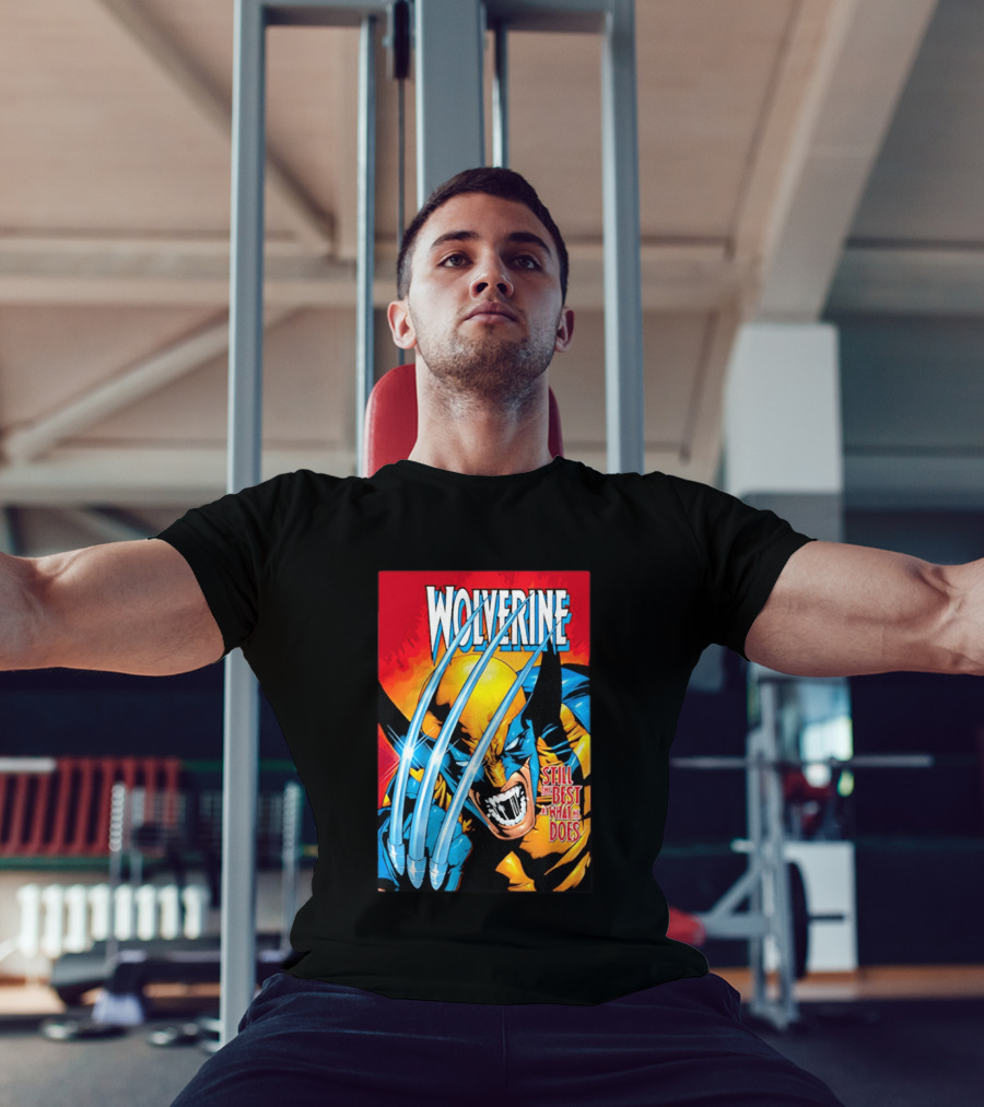 Wolverine Still The Best At What He Does Comic Style Claws Action T-Shirt