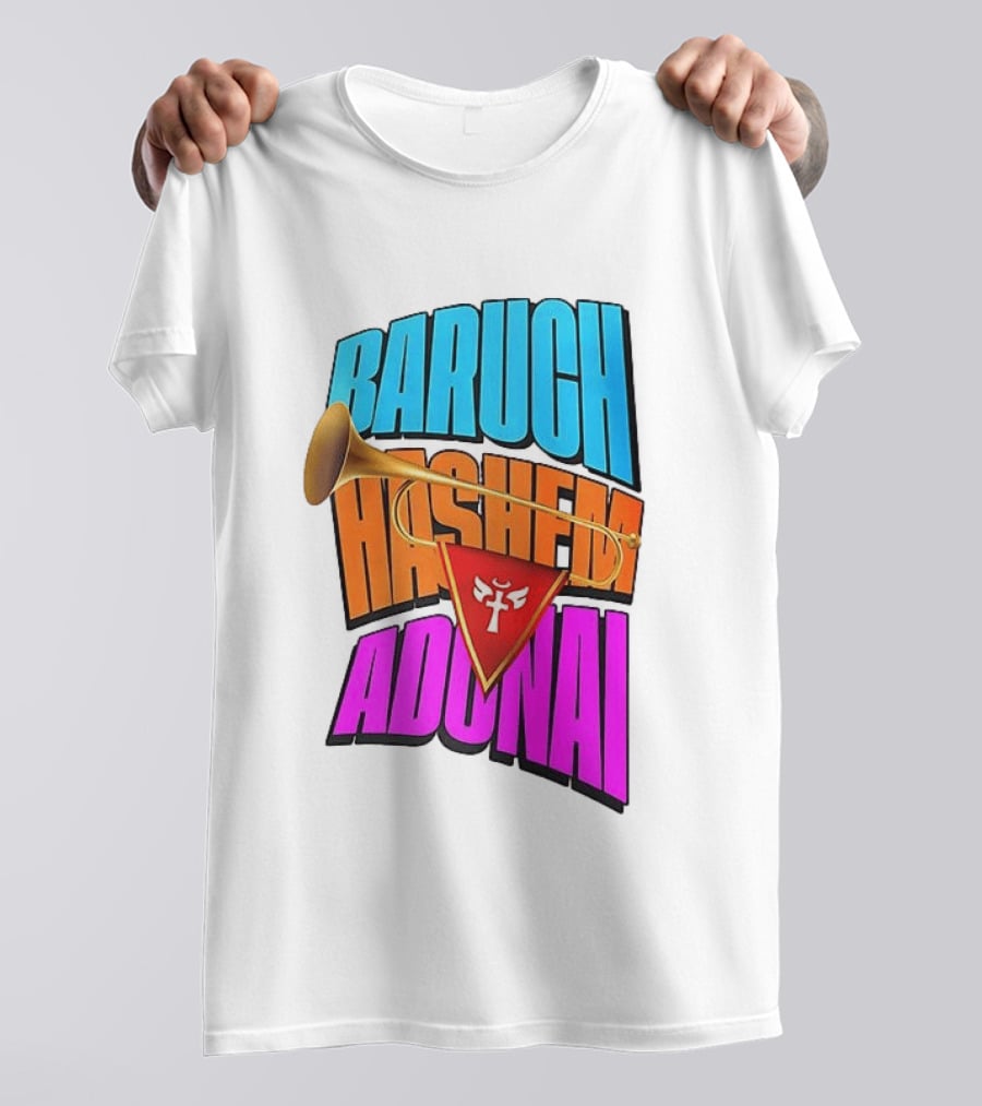 Baruch Hashem Adonai Trumpet T-Shirt
