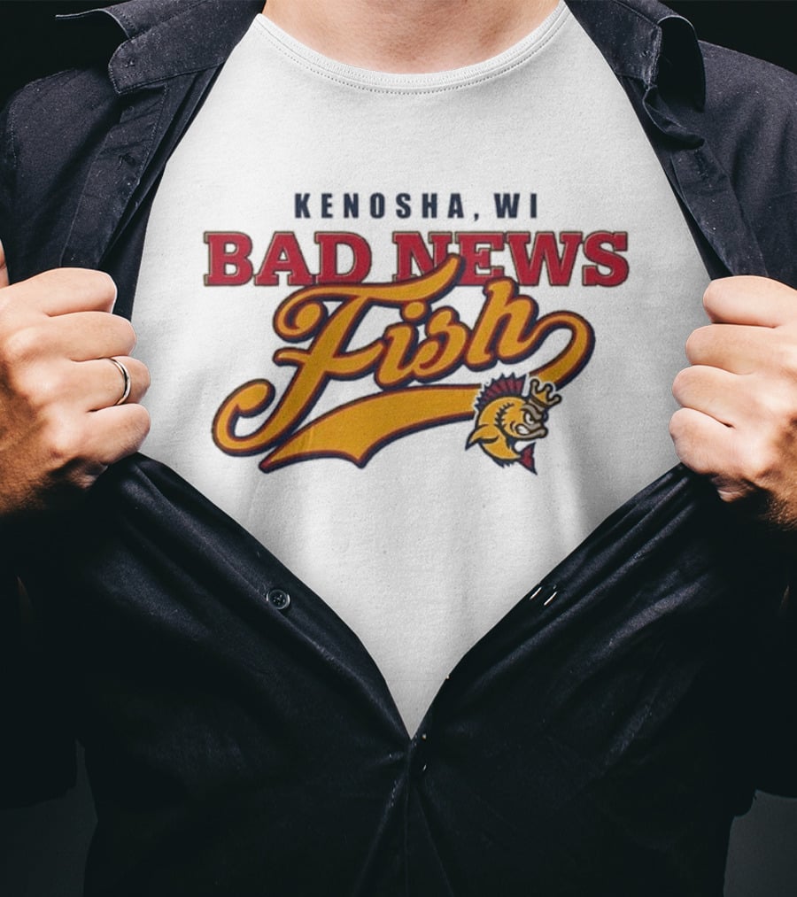 Kenosha WI Bad News Fish Kingfish Event T-Shirt
