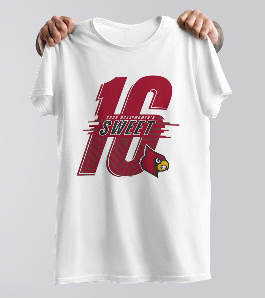 Louisville Cardinals Sweet Sixteen 2026 NCAA Women's Basketball T-Shirt