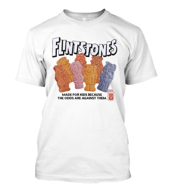 Flintstones Character Snacks Made For Because The Odds Are Against Them T-Shirt