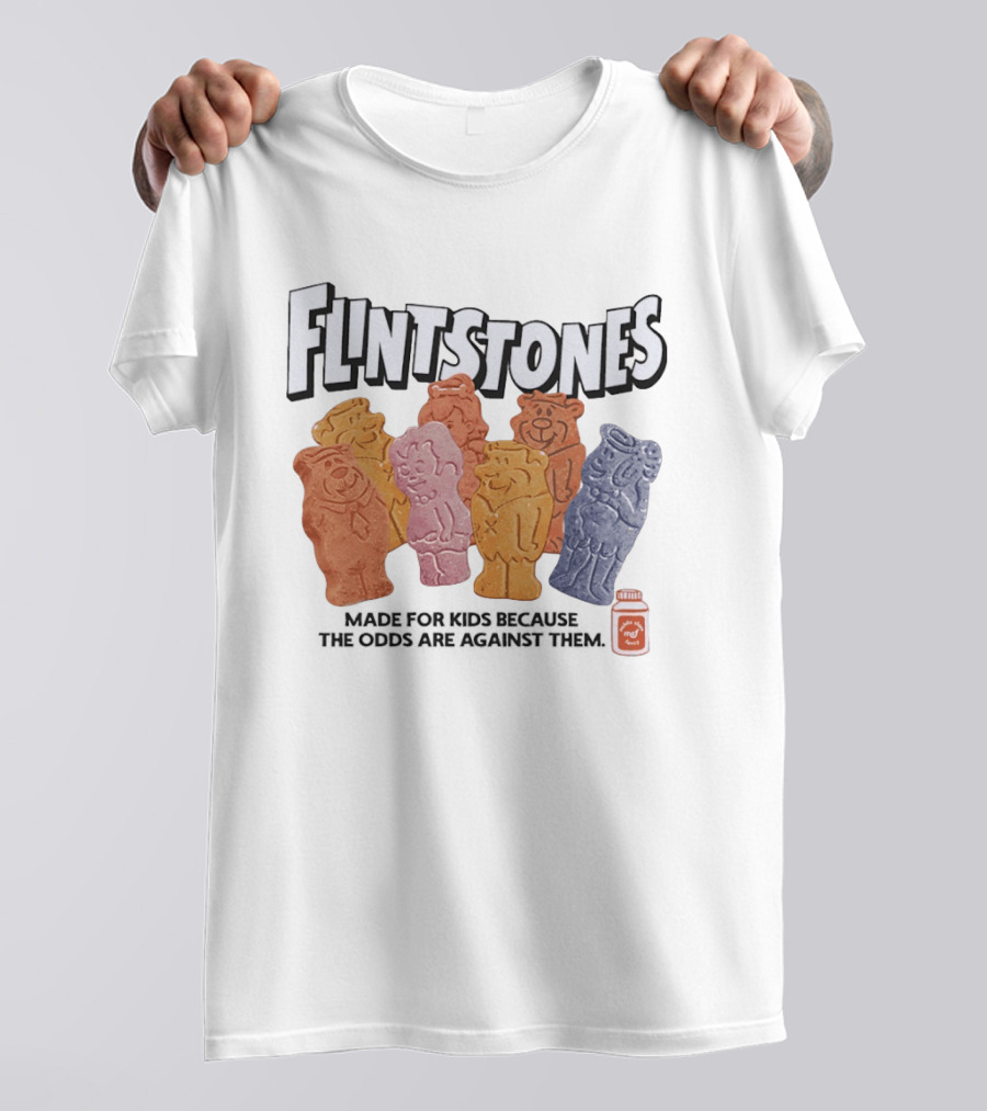 Flintstones Character Snacks Made For Because The Odds Are Against Them T-Shirt