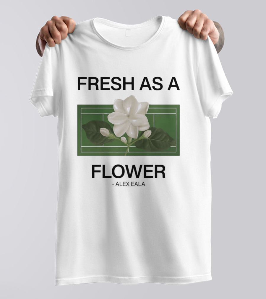 Fresh As A Flower Alex Eala Tennis Court Blossom T-Shirt