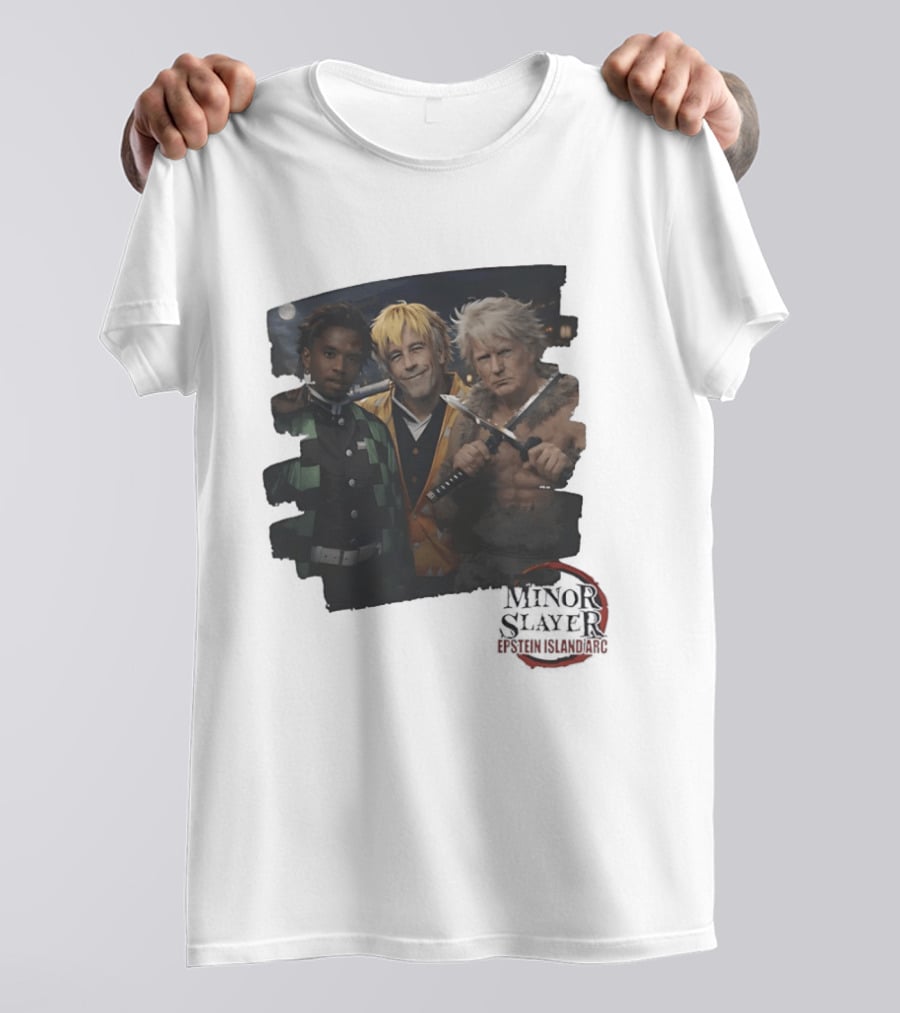 Minor Slayer Epstein Island Arc Characters Cosplay T-Shirt