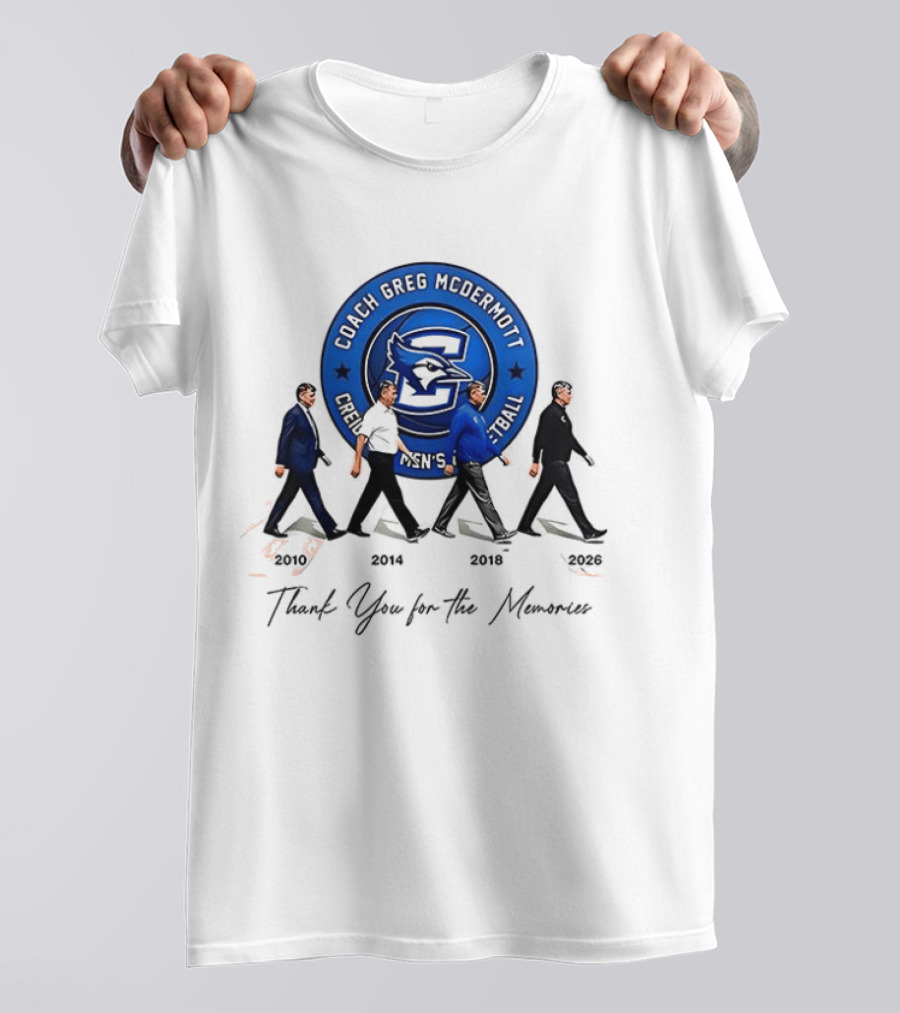 Coach Greg McDermott Thank You For The Memories 2010 2016 2020 T-Shirt