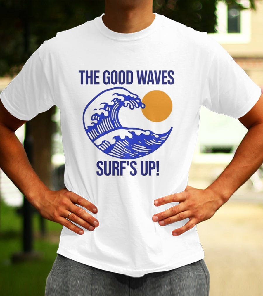 The Good Waves Surf's Up Sun And Wave T-Shirt