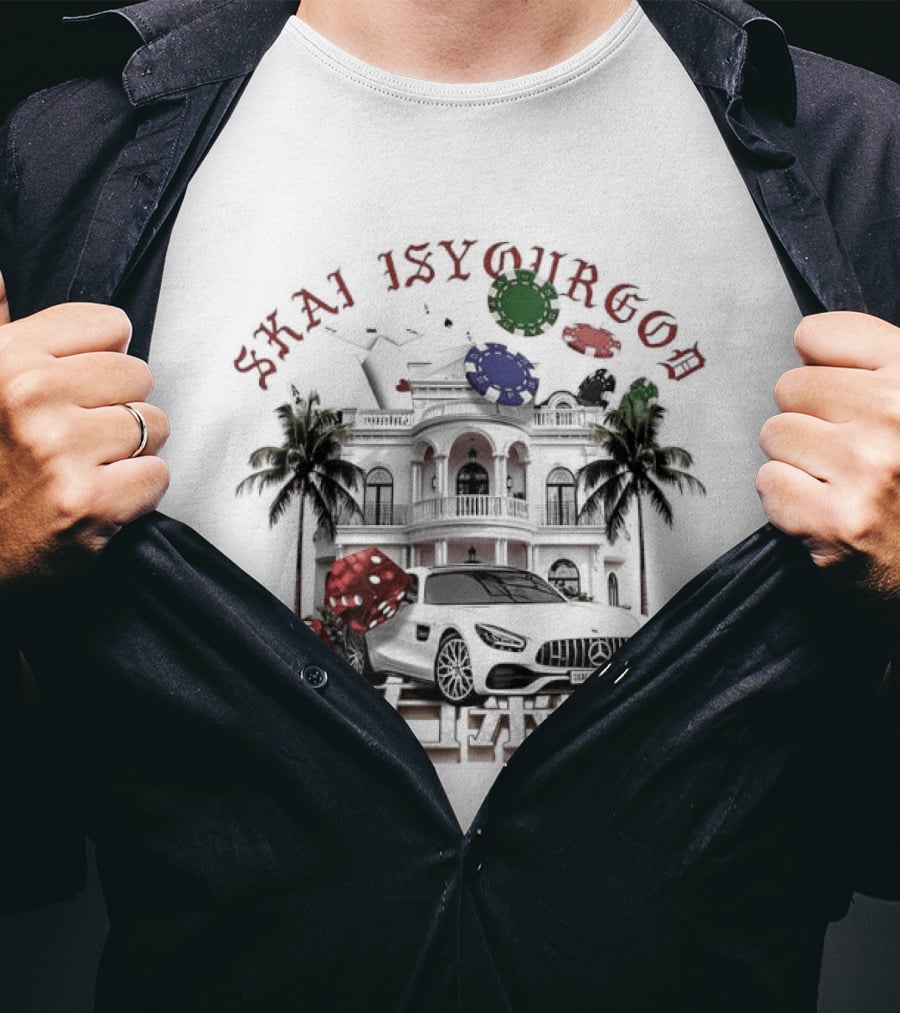 Skai Isyourgod Mansion Tropical Palms Rolling Loud T-Shirt