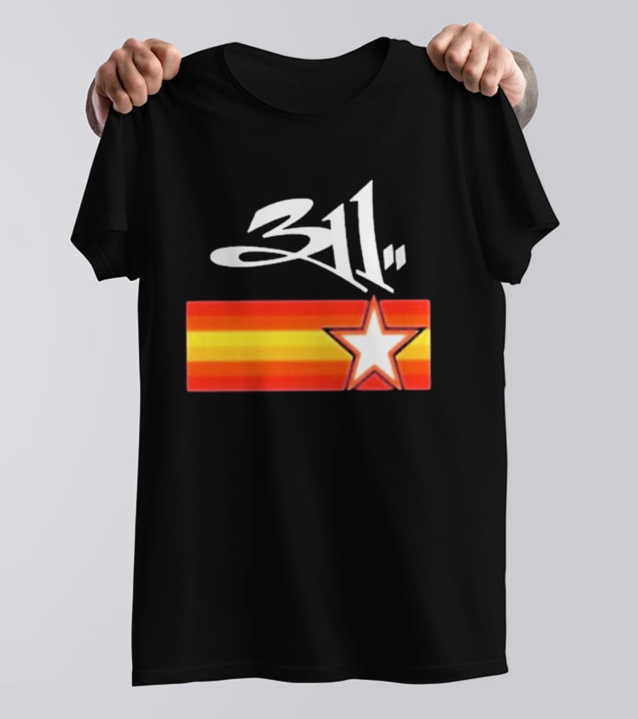 311 Band March 14 2026 Houston Star And Stripes T-Shirt