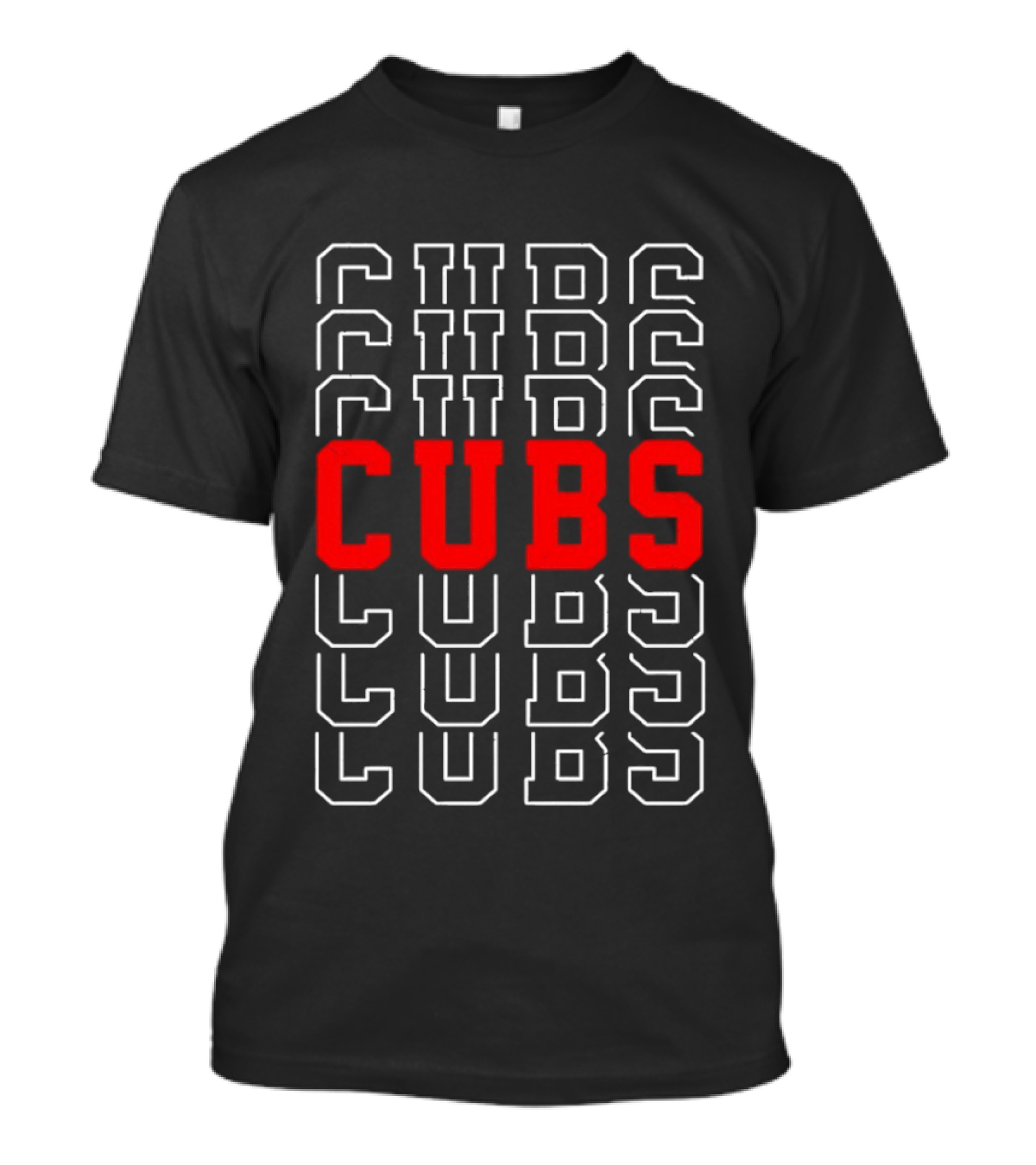 Cubs Repeat Chicago Cubs Text Block T-Shirt