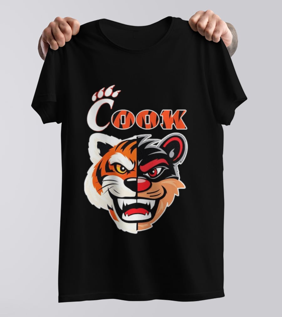 Cincinnati Bengals Bearcats Cook Split Face T-Shirt