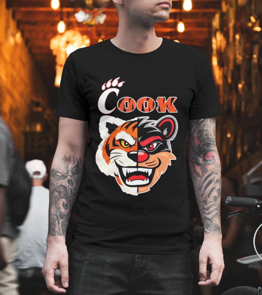 Cincinnati Bengals Bearcats Cook Split Face T-Shirt