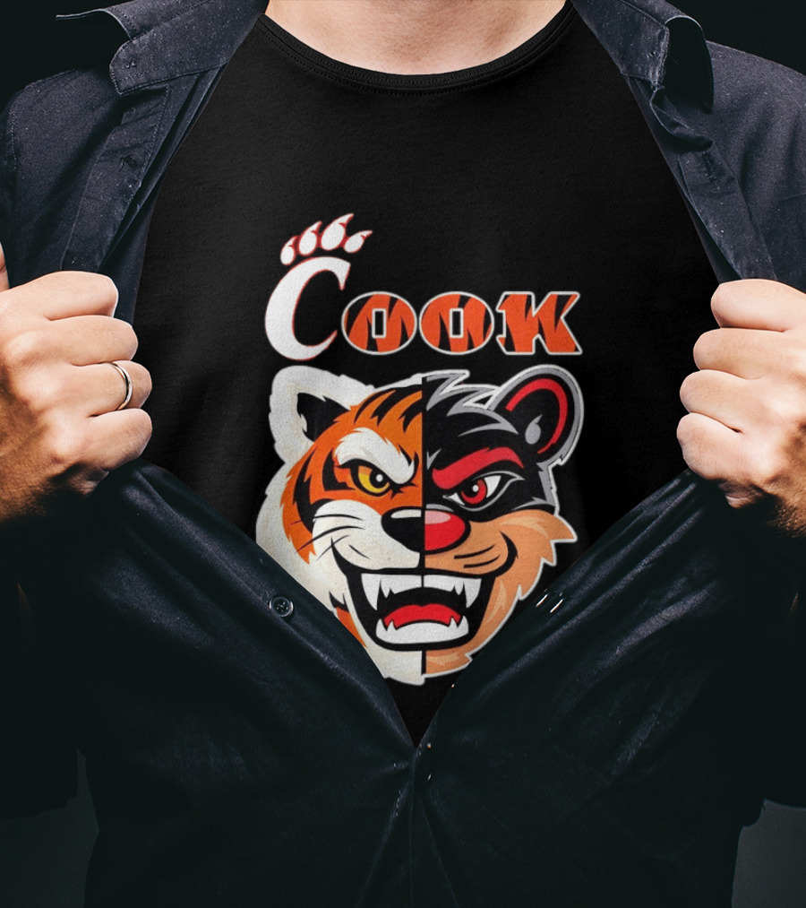 Cincinnati Bengals Bearcats Cook Split Face T-Shirt