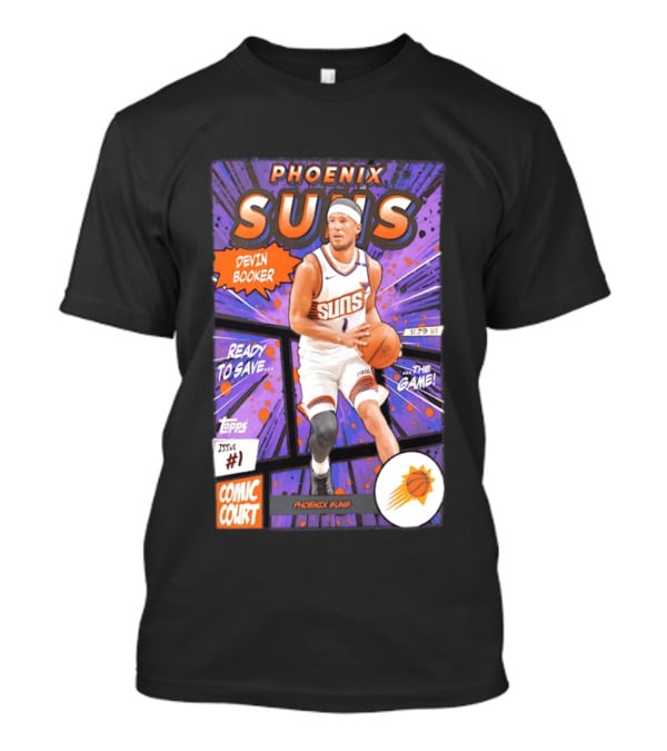 Phoenix Suns Devin Booker Comic Court Issue 1 T-Shirt