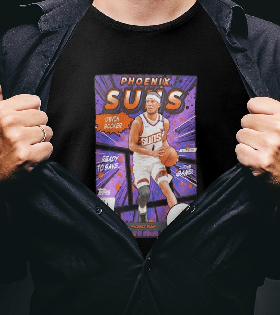 Phoenix Suns Devin Booker Comic Court Issue 1 T-Shirt