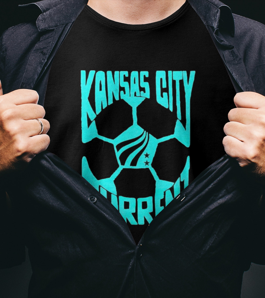 Kansas City Current NWSL Soccer Ball Kansas City Current T-Shirt
