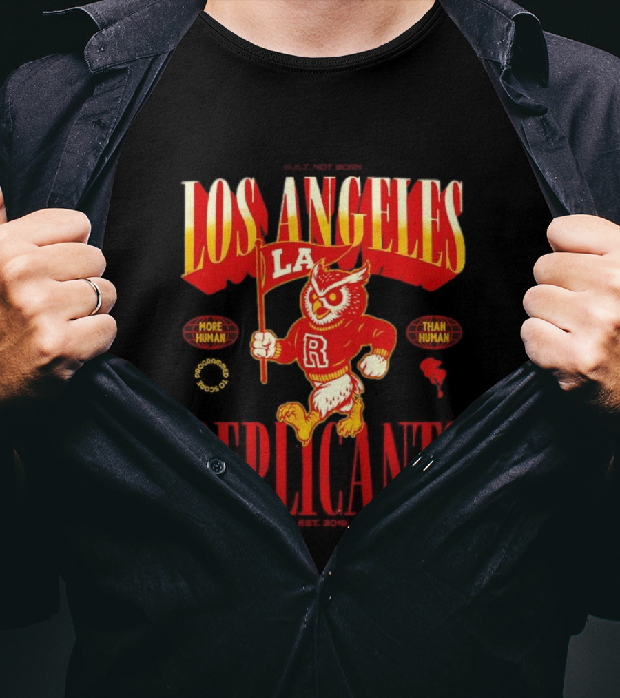 Los Angeles Replicants Owl Mascot More Human Than Human Blade Runner Est 2019 T-Shirt