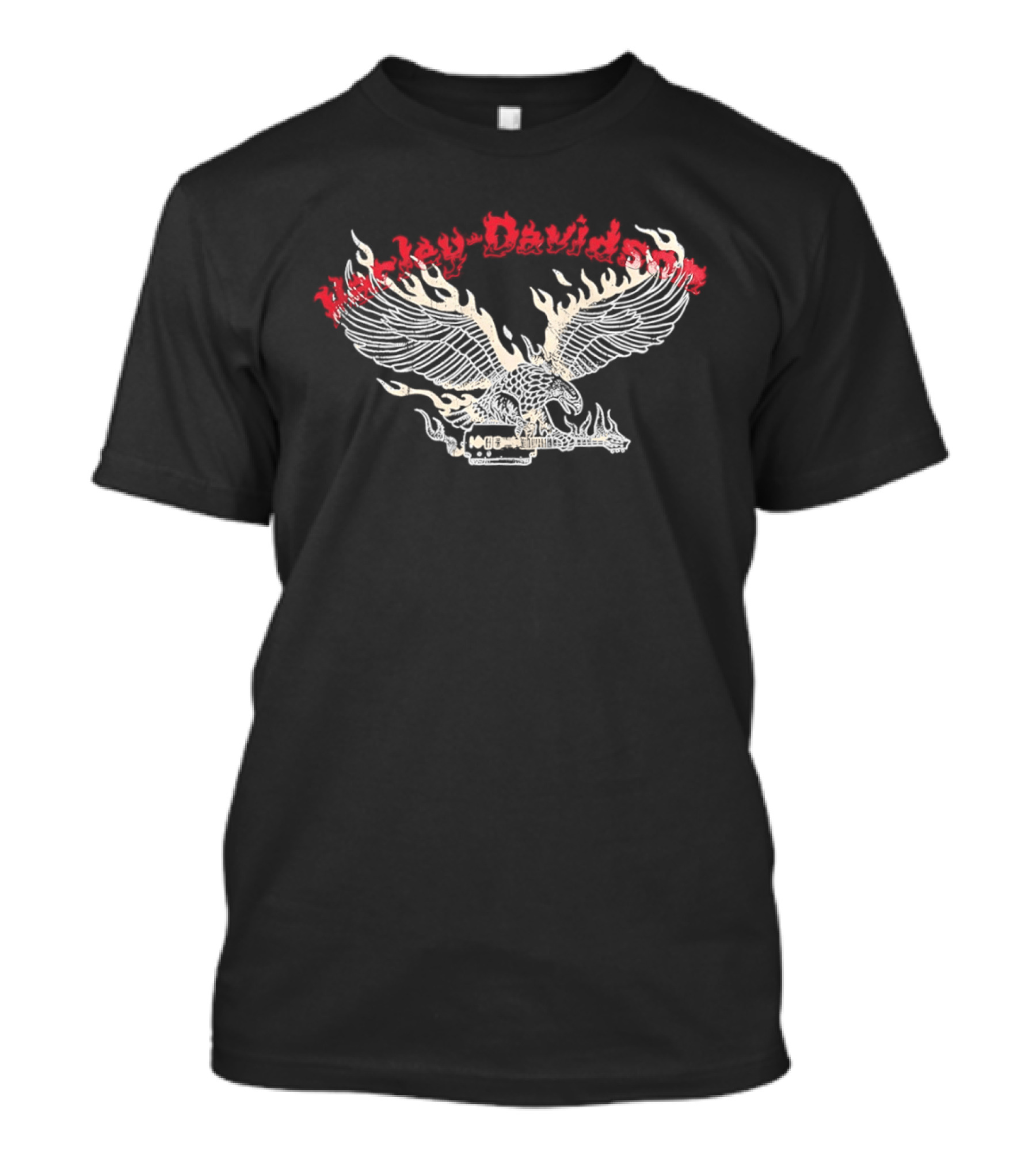 Machine Gun Kelly Harley Davidson Flame Eagle Americana T-Shirt