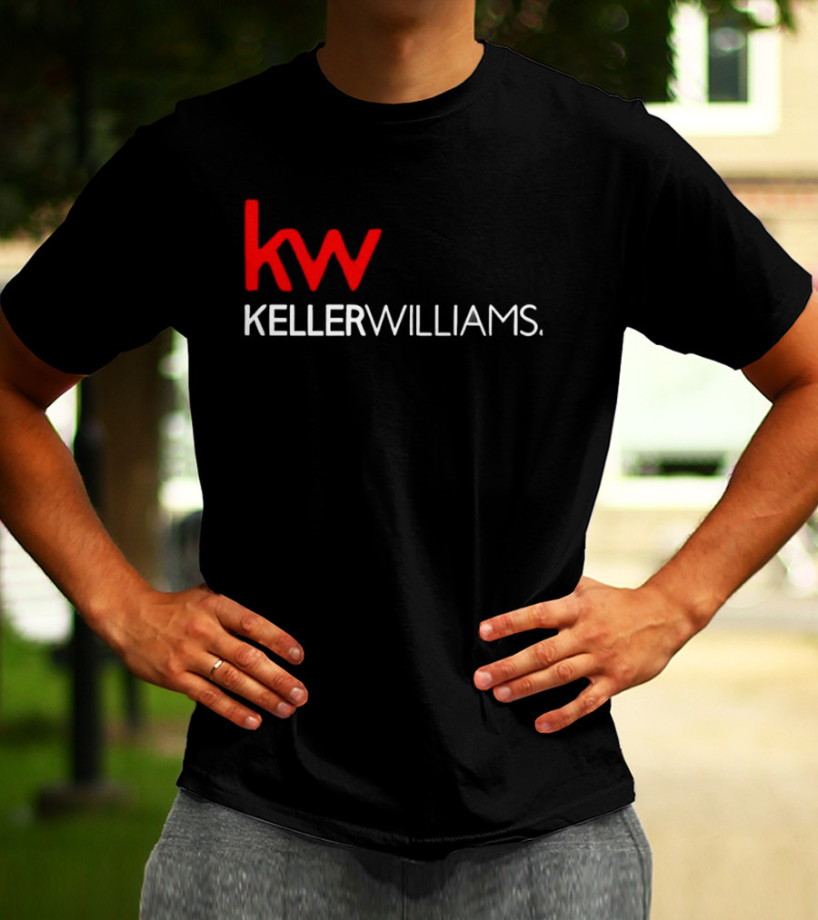 Keller Williams KW Full Mixed Red And White Vertical T-Shirt