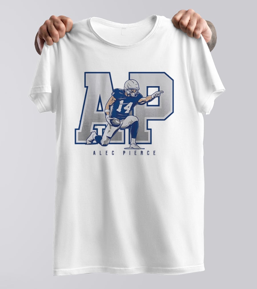 Alec Pierce 14 Index Finger AP Indianapolis Colts Football T-Shirt