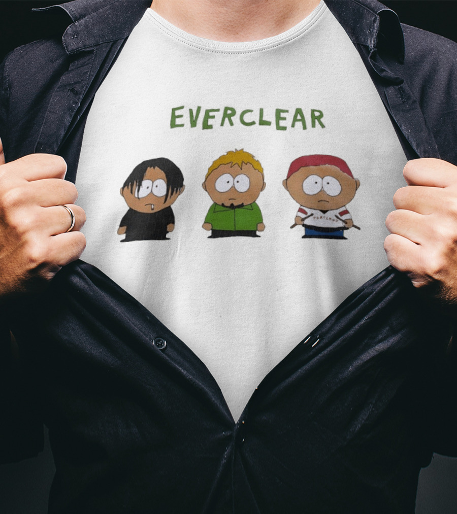 South Park Characters Everclear Band Cartoon T-Shirt