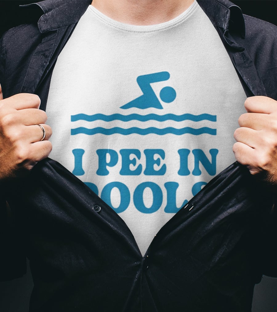 Zwemwater I Pee In Pools Swimmer Waves T-Shirt