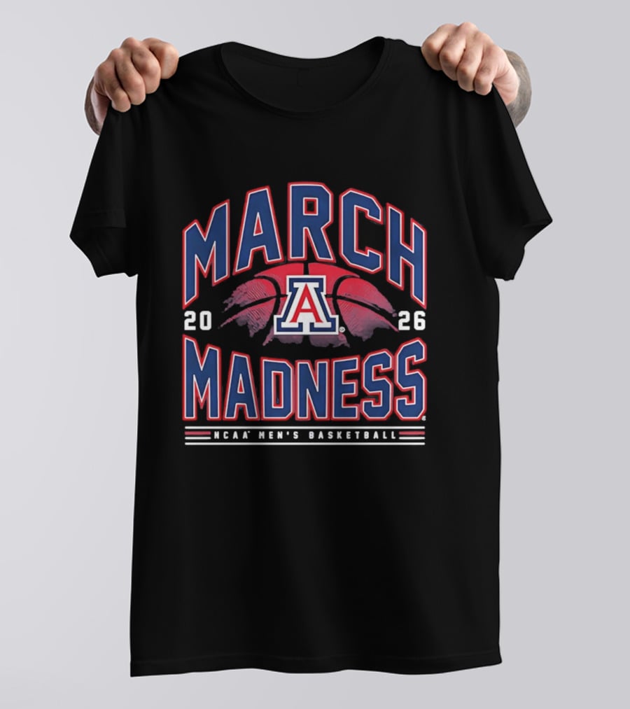 March Madness 2026 Arizona NCAA Men's Basketball T-Shirt