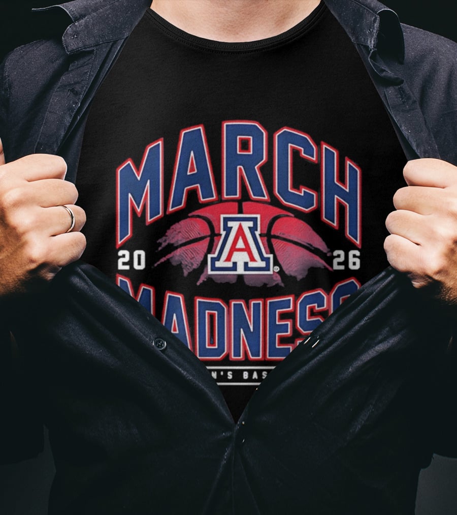March Madness 2026 Arizona NCAA Men's Basketball T-Shirt