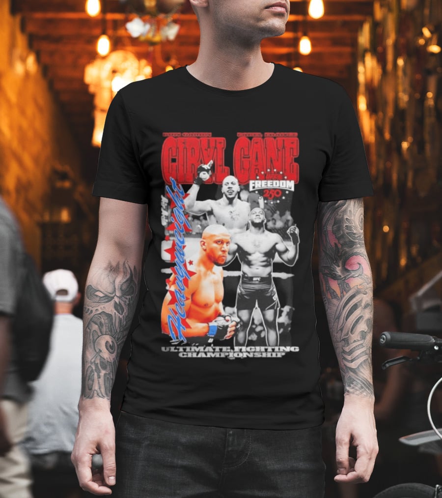 Ciryl Gane UFC Heavyweight Bon Gamin Paris Freedom 250 T-Shirt