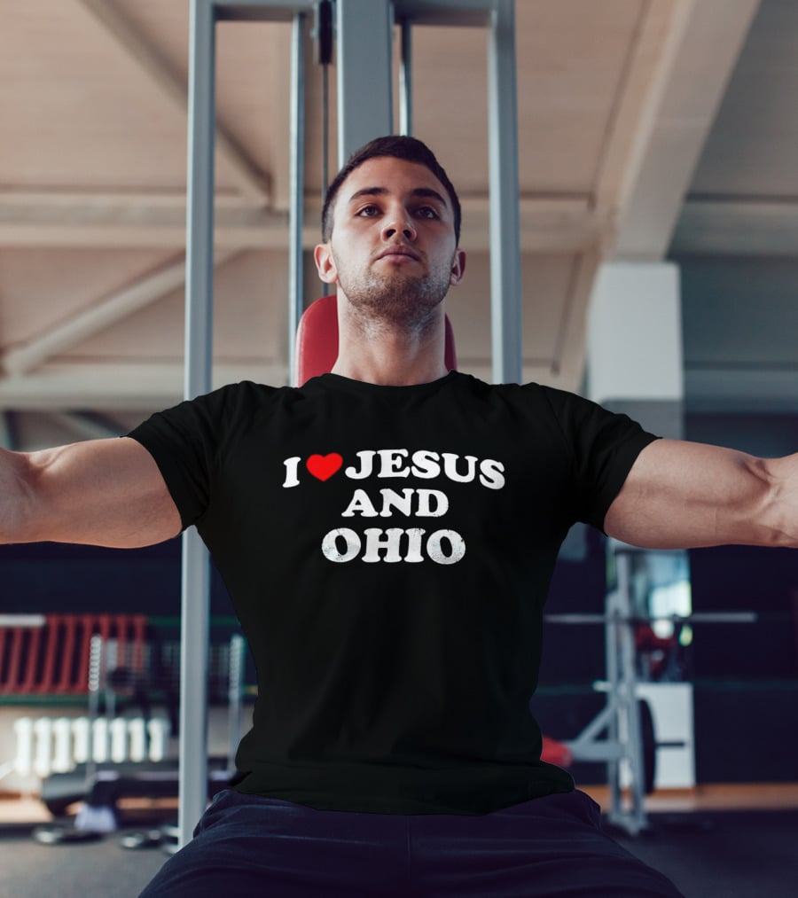 I Love Jesus Heart Ohio Passion T-Shirt
