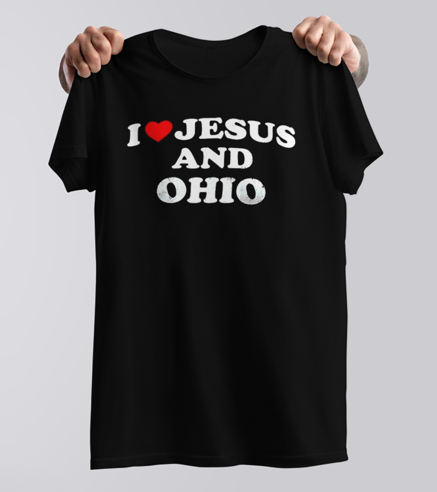 I Love Jesus Heart Ohio Passion T-Shirt