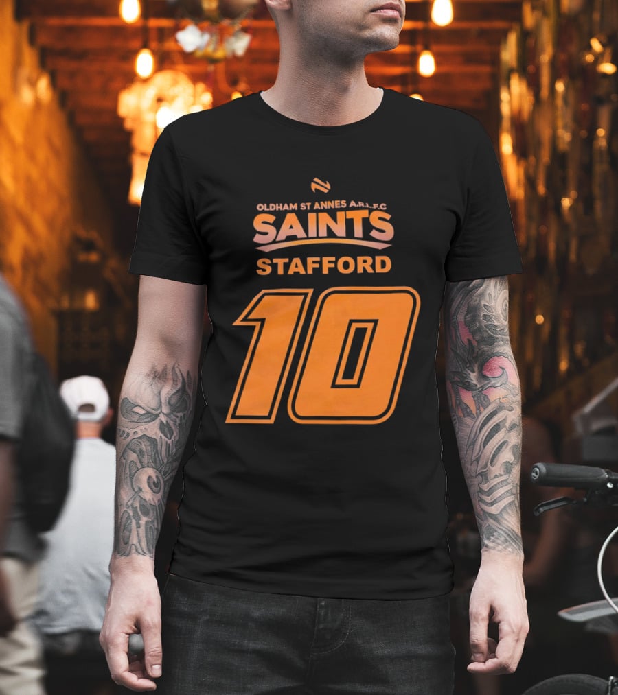Oldham St Annes ARLFC Saints Stafford Number 10 T-Shirt