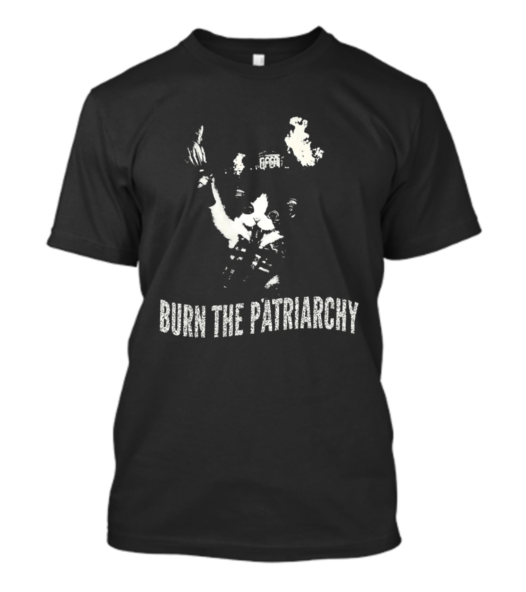 Cat Burn The Patriarchy Uplift Feminism Revolution Empowerment T-Shirt