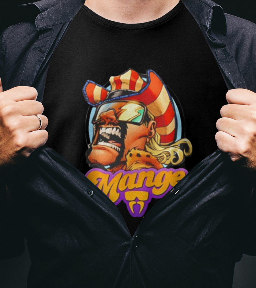 Mange Celebrate All Things Bold Comic Style Retro Hero T-Shirt