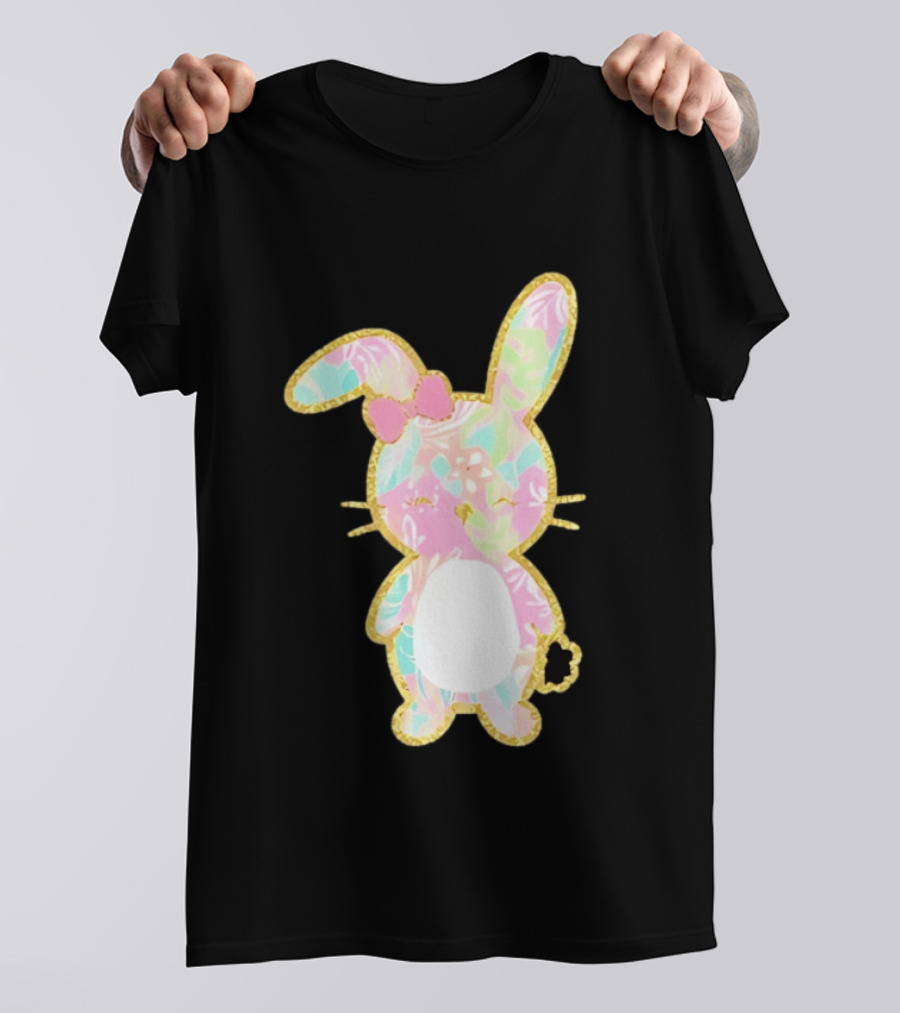 Palm Beach Pastel Preppy Bunny Easter Aesthetic T-Shirt