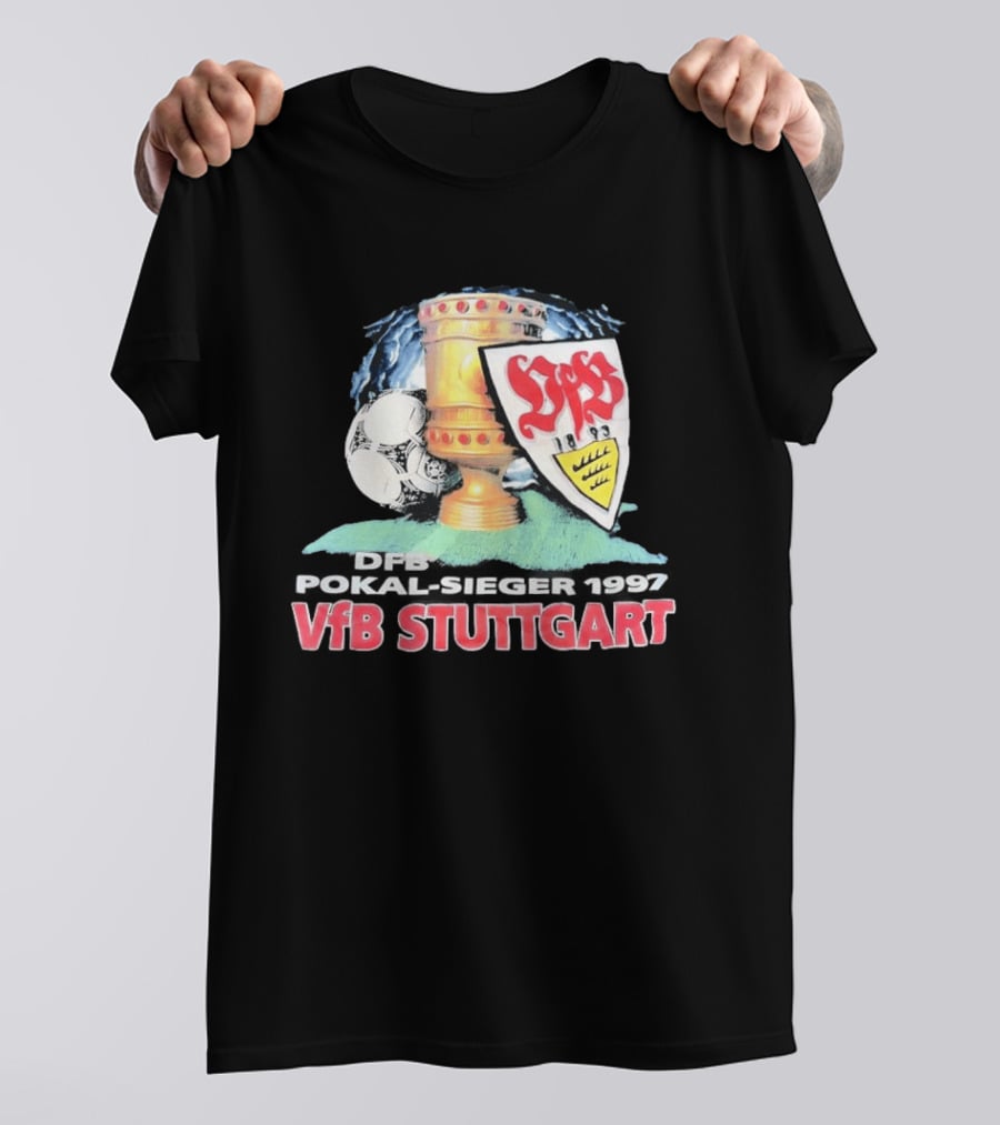 DFB Pokal Sieger 1997 VfB Stuttgart Trophy Ball T-Shirt