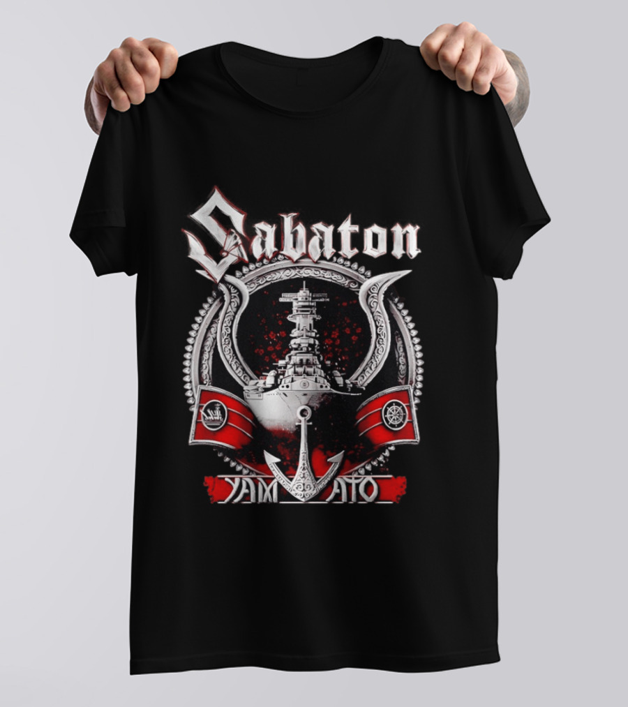 Sabaton Yamato Warship Anchor Nautical T-Shirt