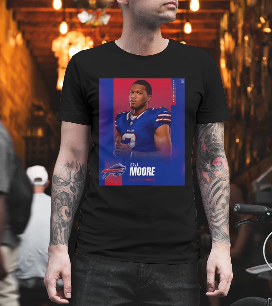 DJ Moore Buffalo Bills 2026 NFL Team Edition T-Shirt