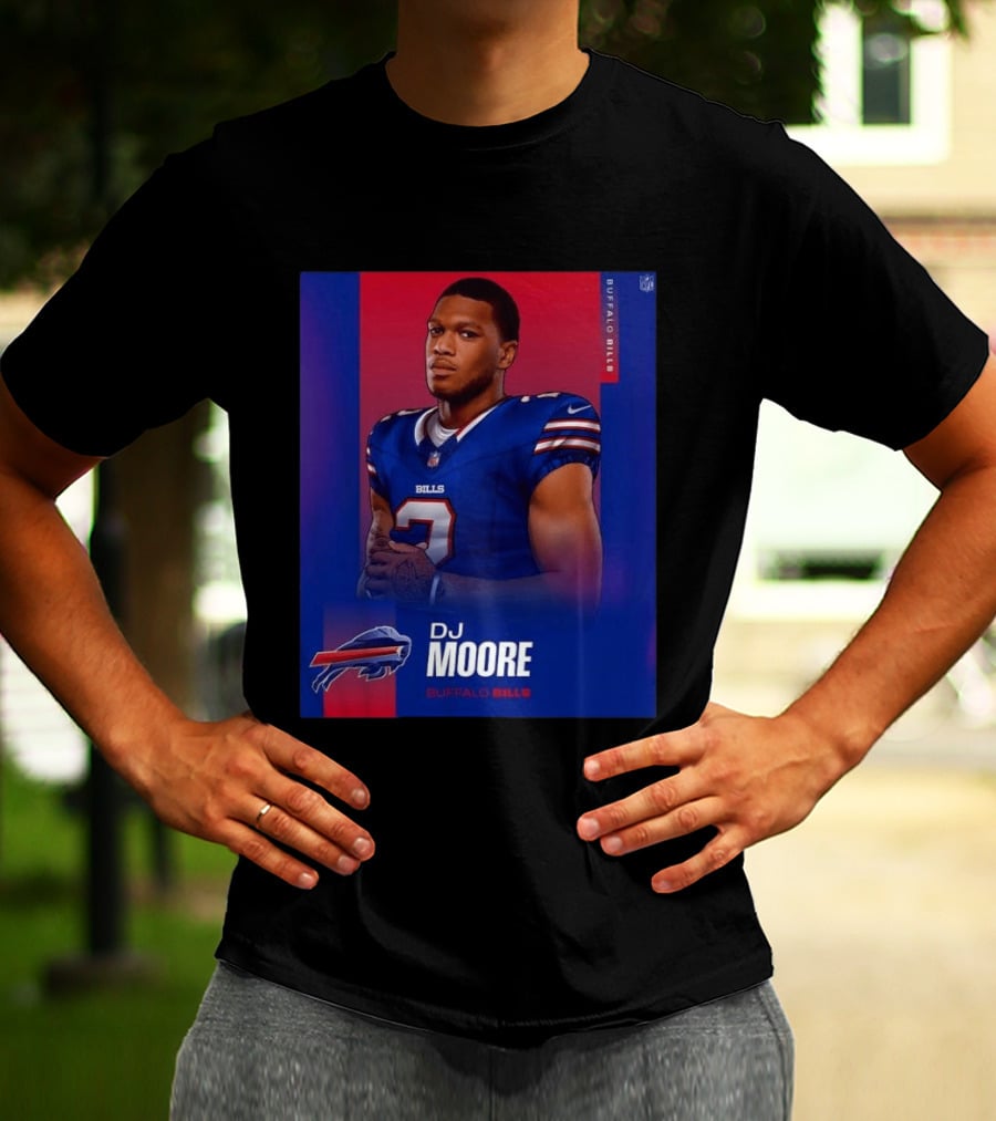 DJ Moore Buffalo Bills 2026 NFL Team Edition T-Shirt