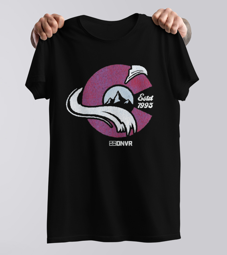 DNVR Colorado Avalanche Ice Hockey Est 1995 T-Shirt