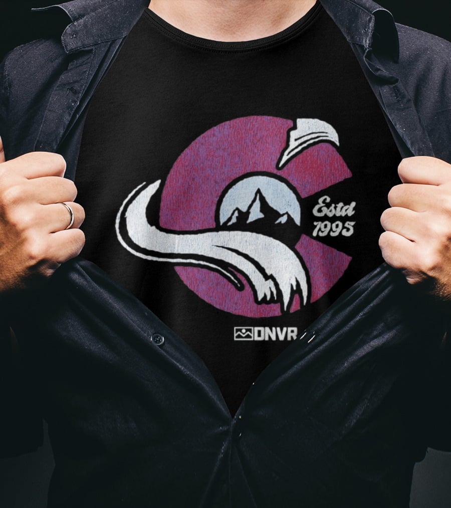 DNVR Colorado Avalanche Ice Hockey Est 1995 T-Shirt