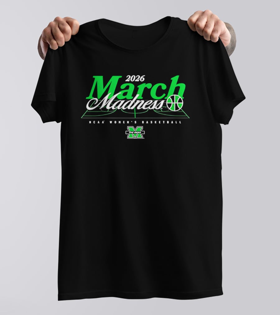 2026 March Madness NCAA Women's Basketball Marshall T-Shirt